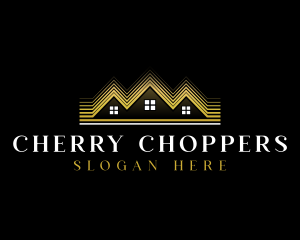 Luxury Roofing House logo design