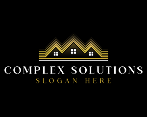 Luxury Roofing House logo design