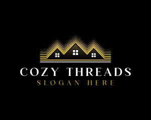 Luxury Roofing House logo design