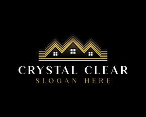 Luxury Roofing House logo design