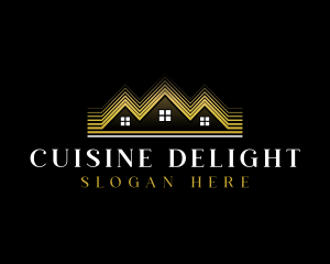 Luxury Roofing House logo design