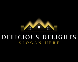 Luxury Roofing House logo design