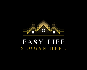 Luxury Roofing House logo design