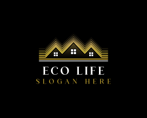 Luxury Roofing House logo design