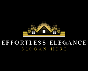 Luxury Roofing House logo design