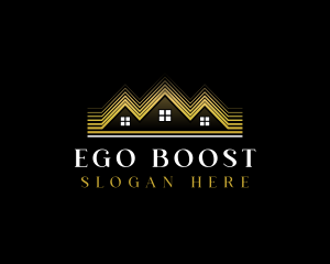 Luxury Roofing House logo design