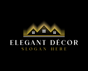 Luxury Roofing House logo design