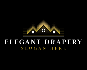 Luxury Roofing House logo design