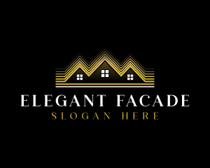 Luxury Roofing House logo design