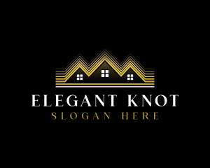 Luxury Roofing House logo design