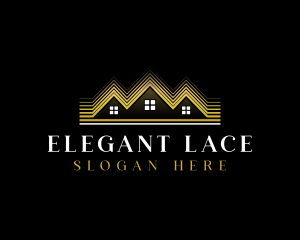 Luxury Roofing House logo design