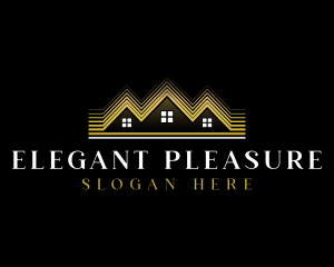 Luxury Roofing House logo design