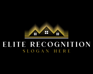 Luxury Roofing House logo design