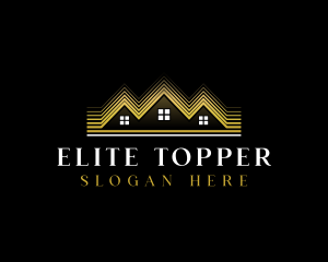 Luxury Roofing House logo design