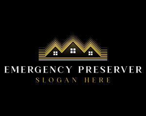 Luxury Roofing House logo design