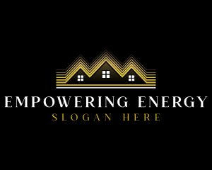 Luxury Roofing House logo design