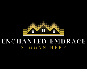 Luxury Roofing House logo design