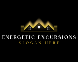 Luxury Roofing House logo design