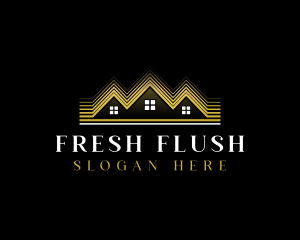 Luxury Roofing House logo design