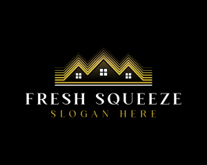 Luxury Roofing House logo design