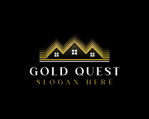 Luxury Roofing House logo design