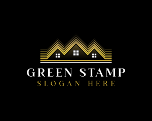 Luxury Roofing House logo design