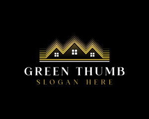 Luxury Roofing House logo design