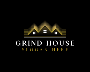 Luxury Roofing House logo design