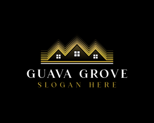 Luxury Roofing House logo design