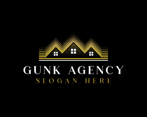 Luxury Roofing House logo design