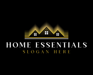 Luxury Roofing House logo design