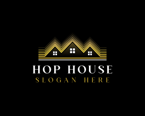 Luxury Roofing House logo design