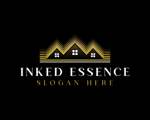 Luxury Roofing House logo design