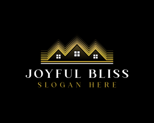 Luxury Roofing House logo design