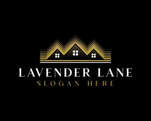 Luxury Roofing House logo design