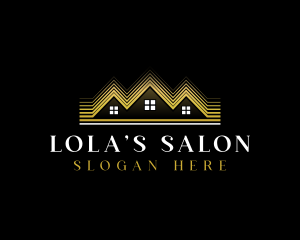 Luxury Roofing House logo design