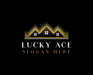 Luxury Roofing House logo design