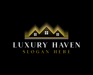 Luxury Roofing House logo design