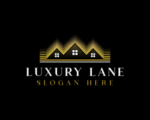 Luxury Roofing House logo design