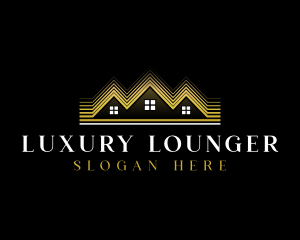 Luxury Roofing House logo design