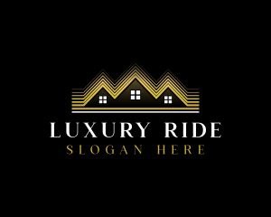 Luxury Roofing House logo design