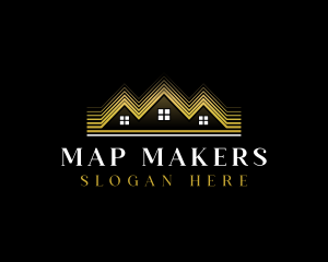 Luxury Roofing House logo design