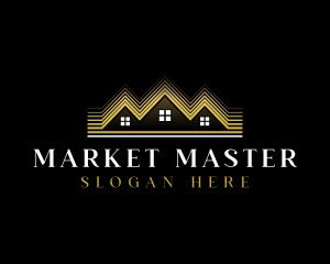 Luxury Roofing House logo design