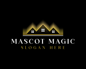 Luxury Roofing House logo design