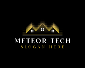 Luxury Roofing House logo design