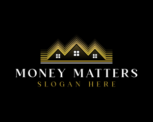 Luxury Roofing House logo design