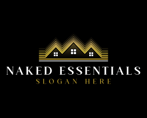 Luxury Roofing House logo design