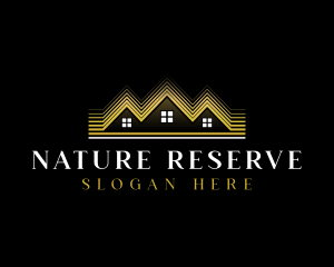 Luxury Roofing House logo design