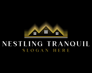 Luxury Roofing House logo design