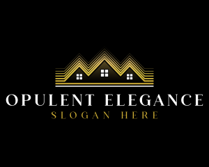 Luxury Roofing House logo design